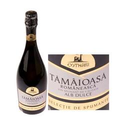 Cotnari Tamaioasa Romaneasca vin spumant alb dulce 11% alcool 0.75 l