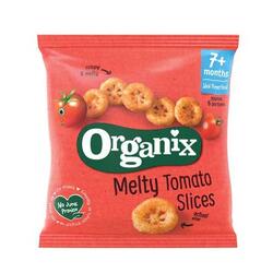 Organix Bio snack ecologic din porumb cu rosii si morcovi peste 7 luni 20 g