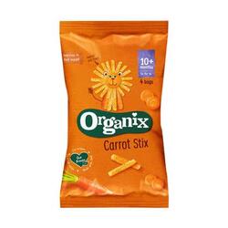 Organix Bio snack ecologic din porumb cu morcovi peste 10 luni 4 x 15 g
