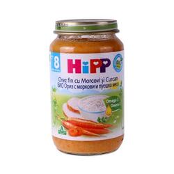 Hipp Bio meniu curcan orez si morcovi 220 g