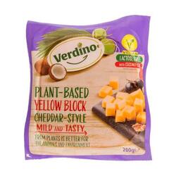 Verdino produs vegetal cu gust de Cheddar bloc 200 g