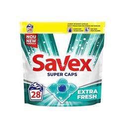 Savex Super Caps Extra Fresh detergent pentru rufe automat capsule 28 bucati