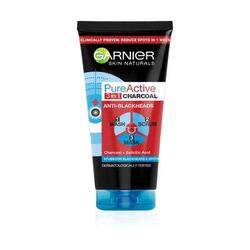 Garnier Skin Naturals Gel de curatare Pure Active Charcoal 3 in 1, 150 ml