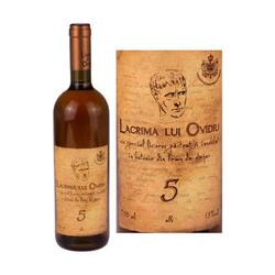 Lacrima lui Ovidiu 5 ani vin alb licoros 15% alcool 0.75 l
