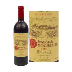 Bordeaux Reserve de Monsieur Louis vin rosu sec 12% alcool 0.75 l