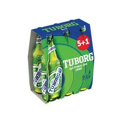 Tuborg bere blonda 0.33l sticla 5+1