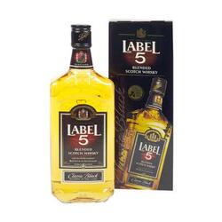 Label 5 whisky 40% alcool 0.7 l