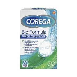 Corega Bio Formula Tablete efervescente pentru curatarea protezei dentare 30 buc