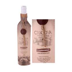 Cricova Chardonnay vin alb demidulce 10% alcool 0.7 l