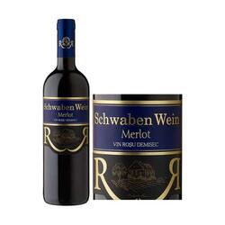 Schwaben Wine Merlot vin rosu demisec 13% alcool 0.75 l