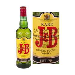 J and B Rare whisky 40% alcool 0.7 l