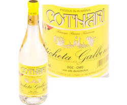 Cotnari Eticheta Galbena vin alb demidulce 11% alcool 0.75 l