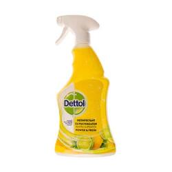 Dettol Power and Fresh Sparkling Lemon dezinfectant cu pulverizator pentru suprafete 500 ml