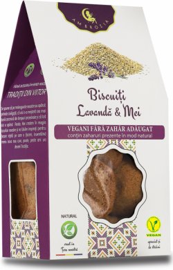 Biscuiți vegani lavandă & mei – 150 g - Ambrozia image