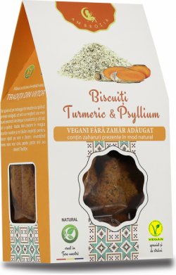 Biscuiți vegani turmeric & psyllium – 150 g - Ambrozia image