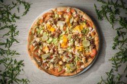 Burger pizza image