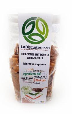 Crackers integrali cu morcovi si quinoa- 125g image
