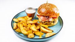 Blue chesse & prosciutto crudo image