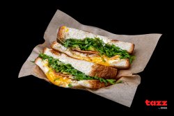 Egg-avocado sandwich image