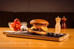 Triple cheeseburger image