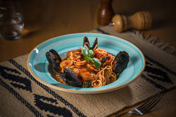 Pappardelle cu fructe de mare image