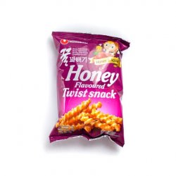 Nongshim honey & apple flavoured twist snack image