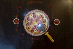 Pizza carbonara image