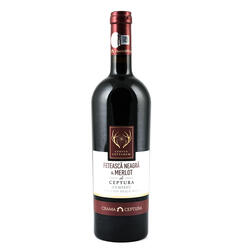 Vin rosu demisec Ceptura Cervus, Feteasca Neagra, Merlot 0.75 l