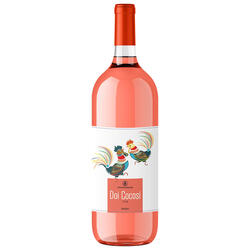 Vin roze demidulce Doi Cocosi 1.5 l
