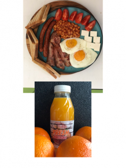 Mic dejun englezesc + Fresh de portocale image