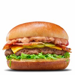 Caramelized Bacon Burger image