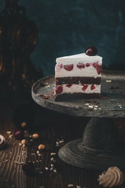 Tort iaurt fructe padure image