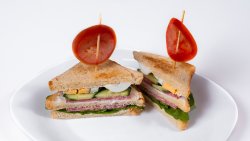 Salami Toast image